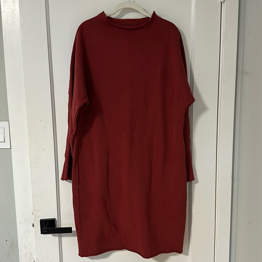 Frank and Eileen sweatshirt dress - burnt red